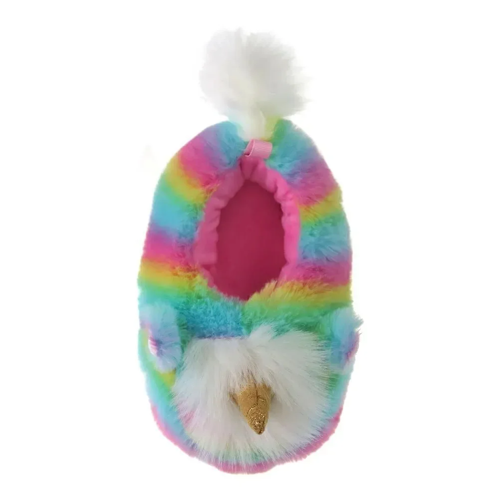 Wonder Nation Toddler Girls Critter Unicorn Slippers Size: 5/6
